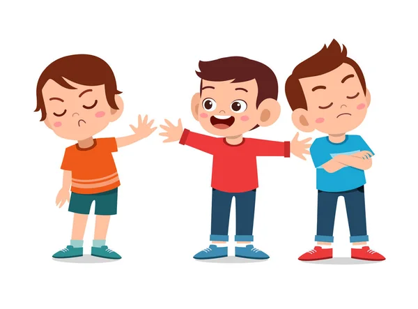 çocuklar arkadaşı ile kavga tartışmak