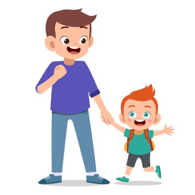 ilk gün okulda velisi olan çocuklar