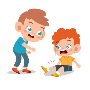 mutlu sevimli çocuk birlikte arkadaşı ile oynamak