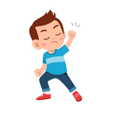 sevimli çocuk genç çocuk yüz ifadesi göstermek