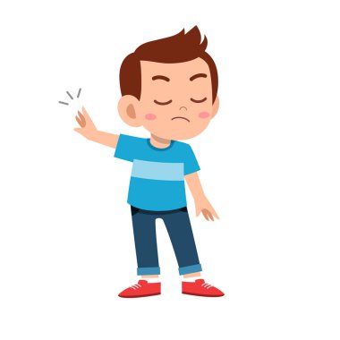 sevimli çocuk genç çocuk yüz ifadesi göstermek