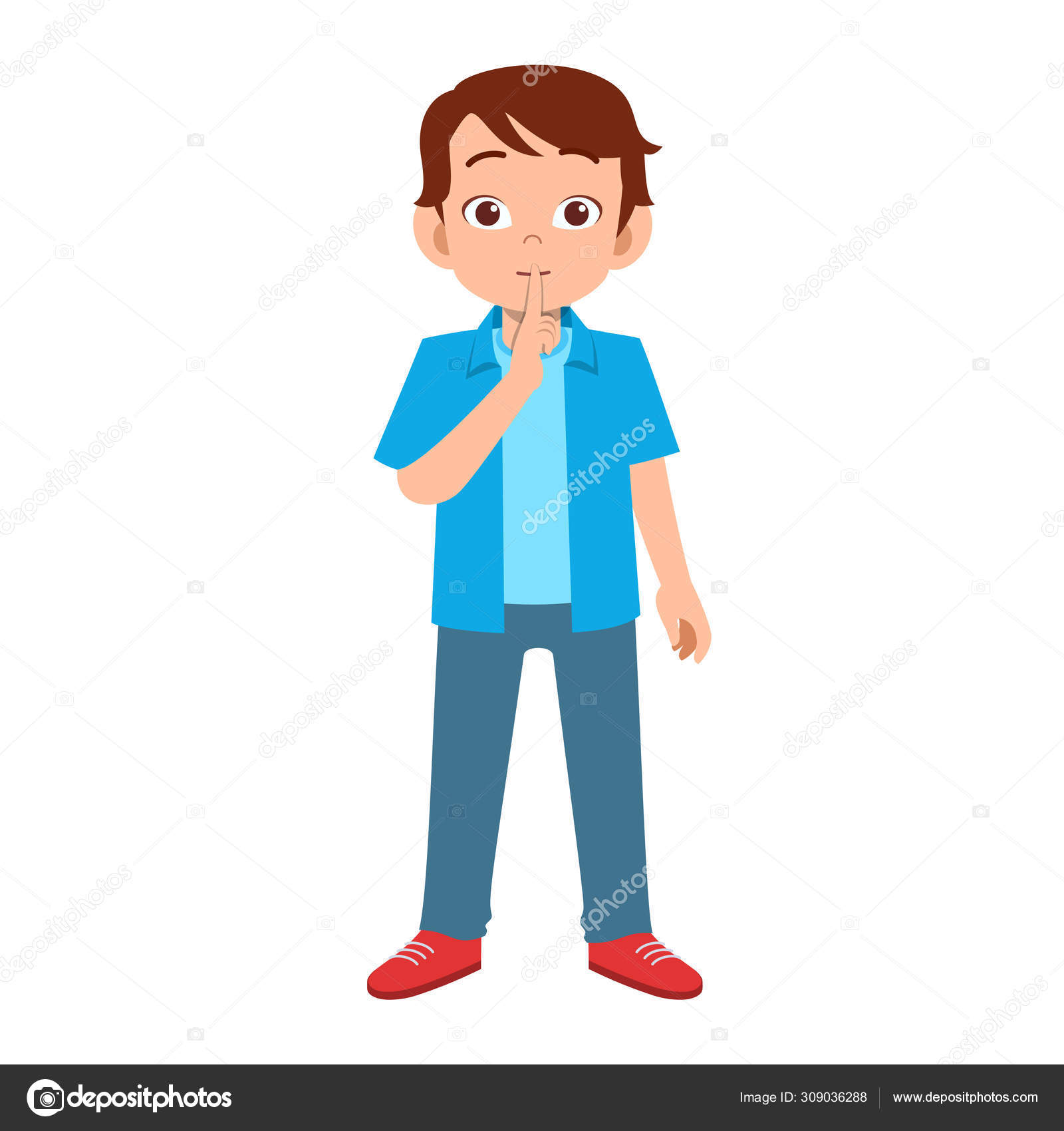 Handsome good looking man express his emotion Stock Vector Image by