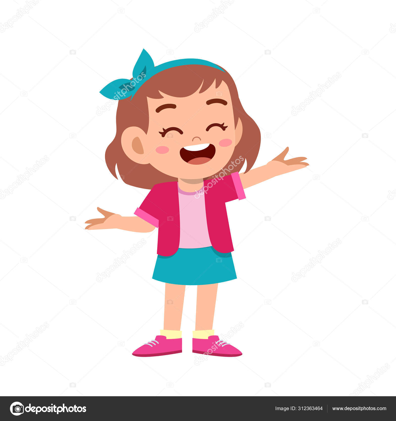Girl Vector Illustration Stock Illustration - Download Image Now - Adult,  Anthropomorphic Smiley Face, Arts Culture and Entertainment - iStock