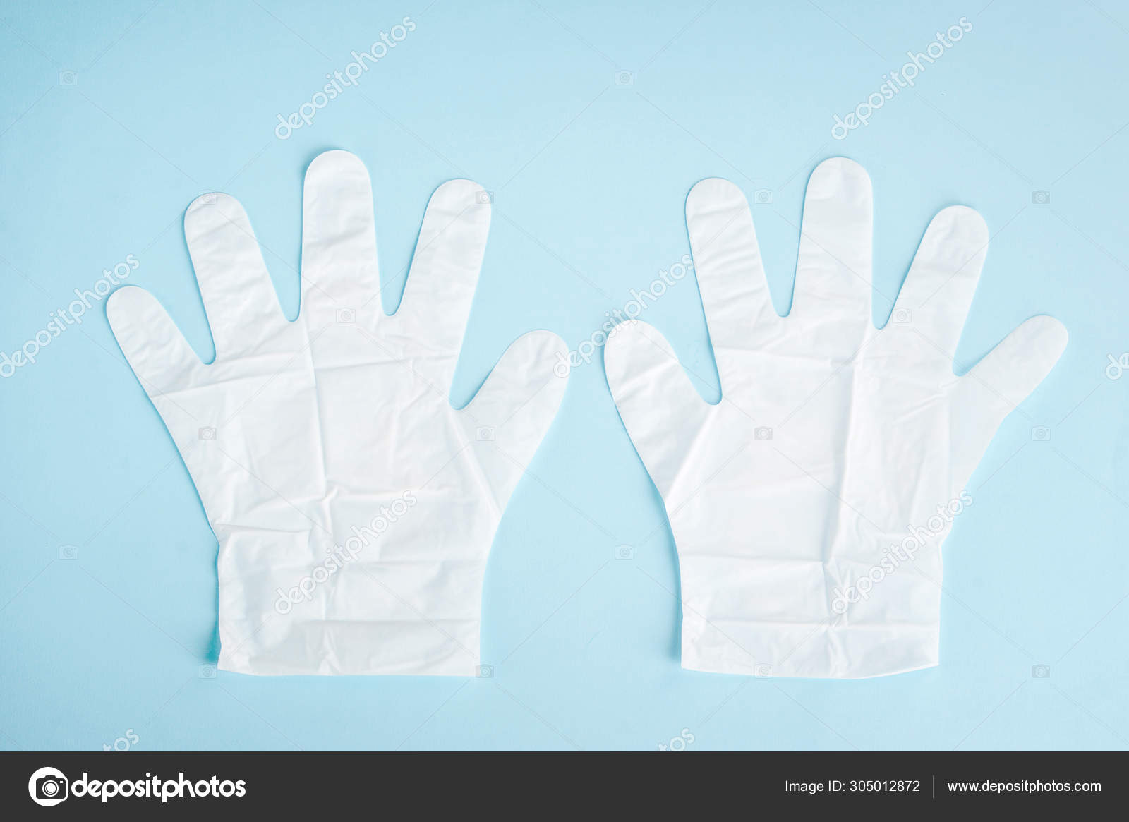 White Gloves Moisturize Skin Hands Saloon Home Care Hands Close Stock