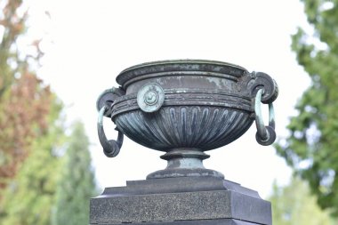 Mezardaki güzel saksı.