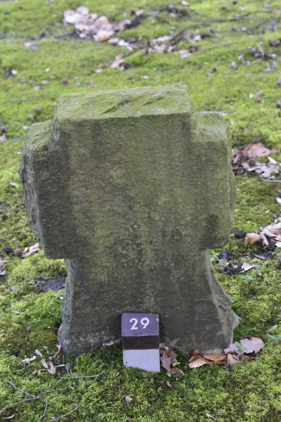 Lápida Primera Guerra Mundial Con Piedra Campo — Foto de Stock