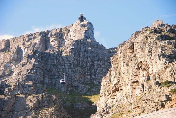 Table Mountain with lift and mountain station