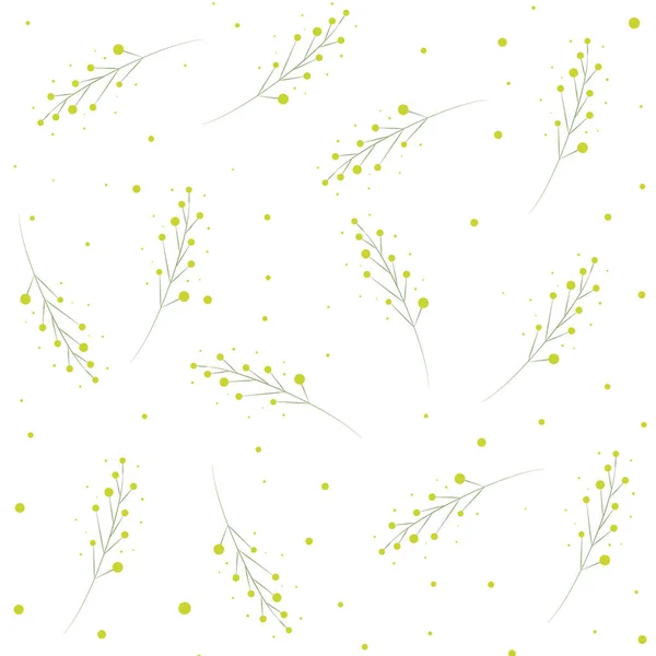Modèle Floral Mimosa Abstrait Sans Couture Pour Conception Tissu Papier — Image vectorielle