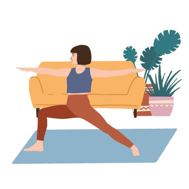 Warrior pose female