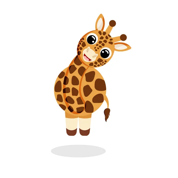 Giraff platt vektor — Stock vektor