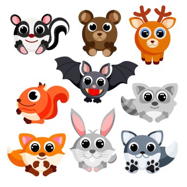 Vahşi hayvanlar vektör belirler