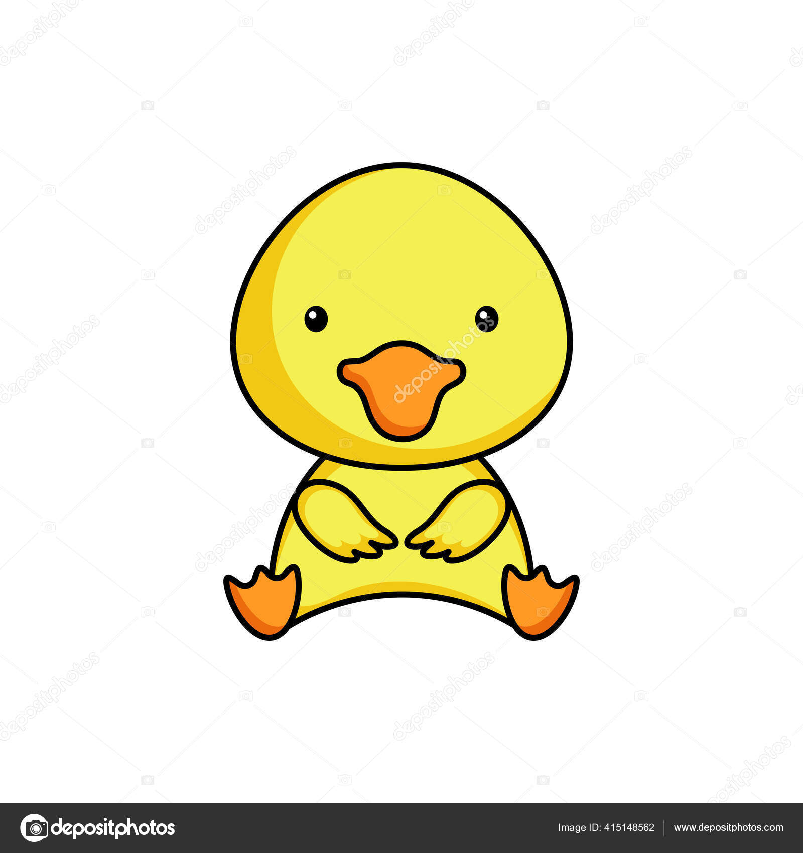 白色背景上可爱的商业鸭图标吉祥物动漫人物设计的相册剪贴簿邀请函平面矢量存量说明图库矢量图©Valentyna92 415148562, image size:1600x1700