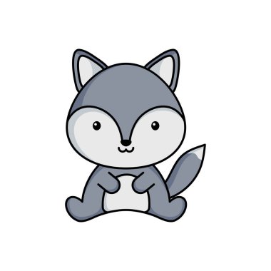 Beyaz arka planda şirin bir iş kurdu ikonu. Albüm, albüm, albüm, tebrik kartı, davetiye, broşür, çıkartma, kart maskotu. Düz vektör stok illüstrasyonu.