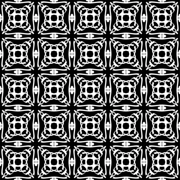 Arap süsleri ile dikişsiz oryantal desen. Siyah arka plandaki beyaz çizgiler.