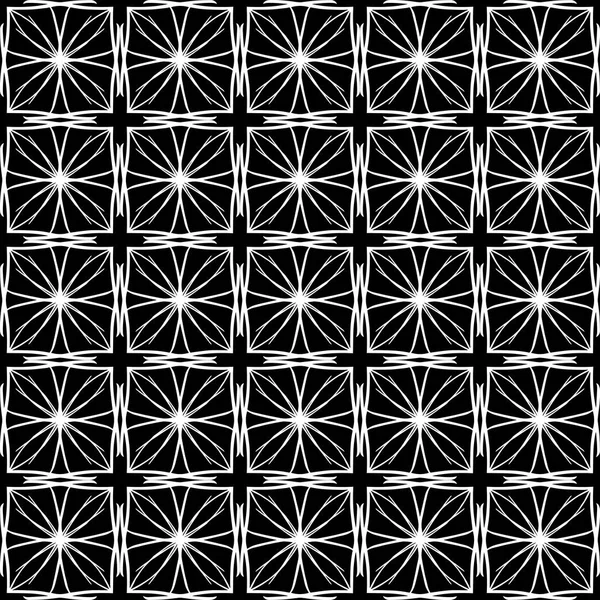 Arap süsleri ile dikişsiz oryantal desen. Siyah arka plandaki beyaz çizgiler.