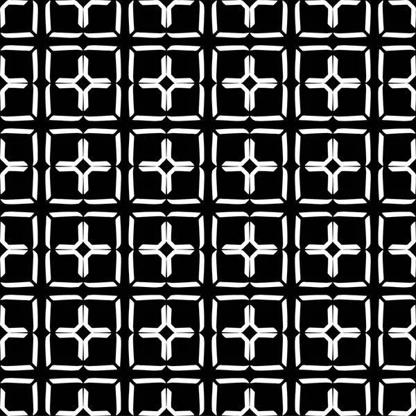 Bezproblémový Orientální Model Arabskými Ornamenty Bílé Čáry Černém Pozadí — Stockový vektor