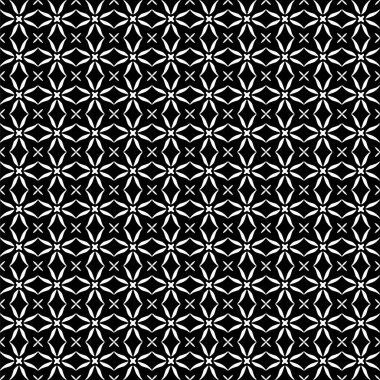 Arap süsleri ile dikişsiz oryantal desen. Siyah arka plandaki beyaz çizgiler.