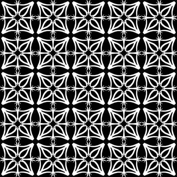 Arap süsleri ile dikişsiz oryantal desen. Siyah arka plandaki beyaz çizgiler.