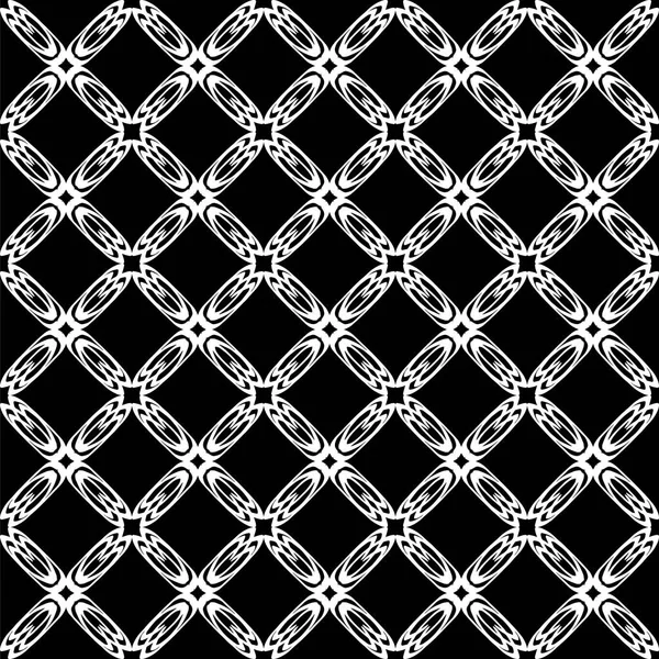 Arap süsleri ile dikişsiz oryantal desen. Siyah arka plandaki beyaz çizgiler.