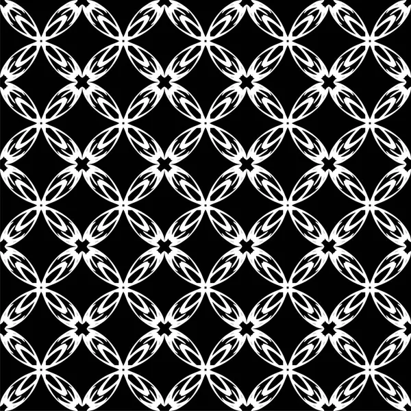 Arap süsleri ile dikişsiz oryantal desen. Siyah arka plandaki beyaz çizgiler.