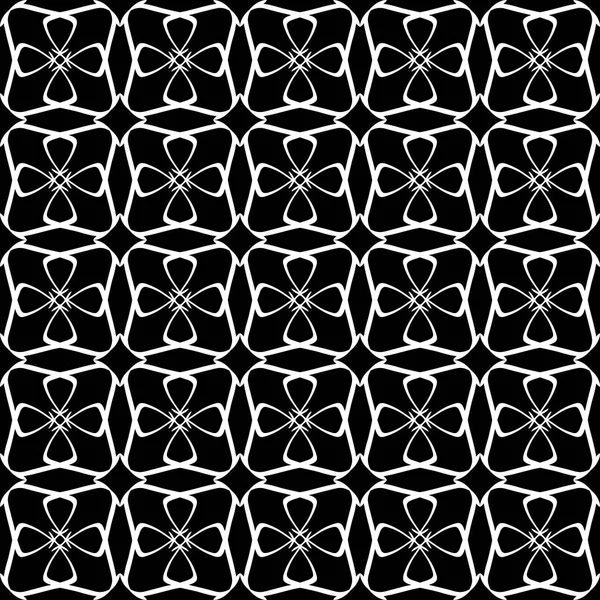 Arap süsleri ile dikişsiz oryantal desen. Siyah arka plandaki beyaz çizgiler.