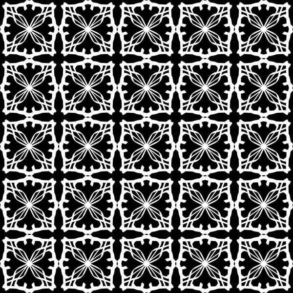 Arap süslemeleri ile sorunsuz oryantal desen. Siyah arka plandaki beyaz çizgiler.