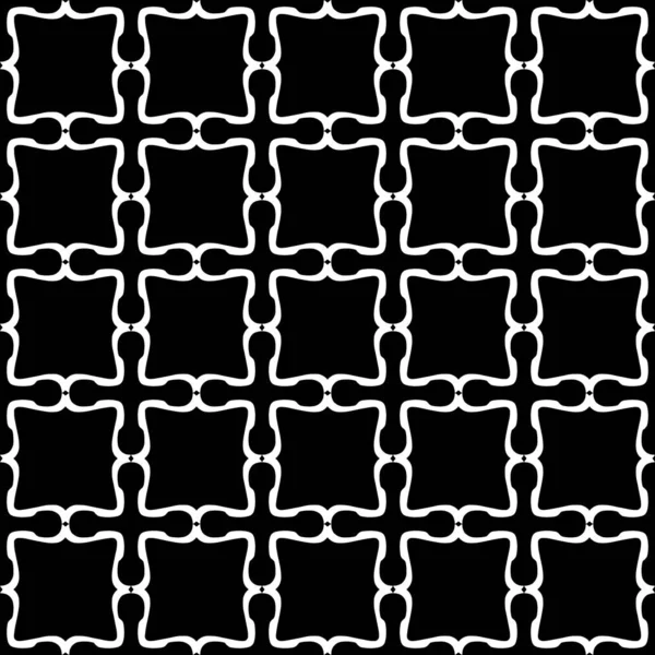 Siyah arka plan üzerinde soyut geometrik dikişsiz beyaz desen.