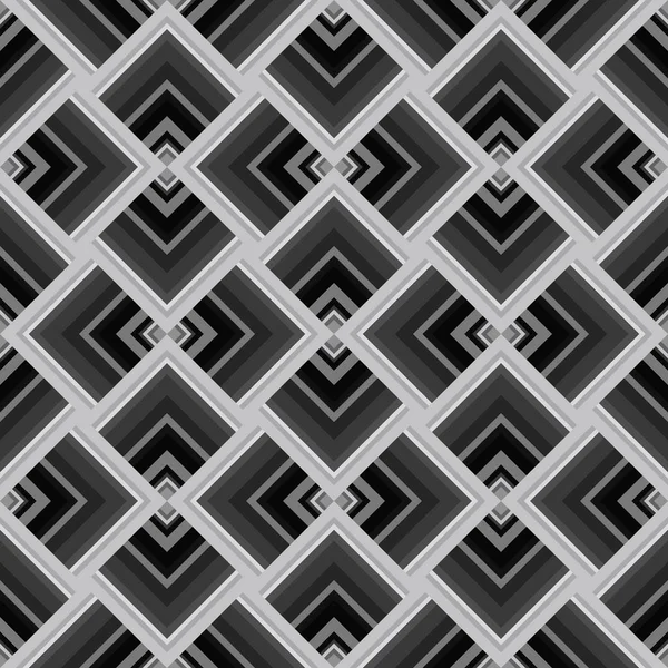 Siyah arka plan üzerinde soyut geometrik dikişsiz beyaz desen.