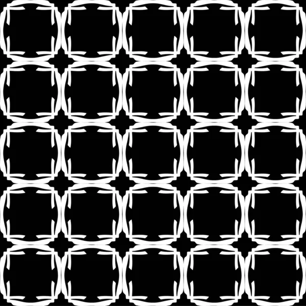 Patrón Blanco Sin Costura Geométrico Abstracto Sobre Fondo Negro — Archivo Imágenes Vectoriales
