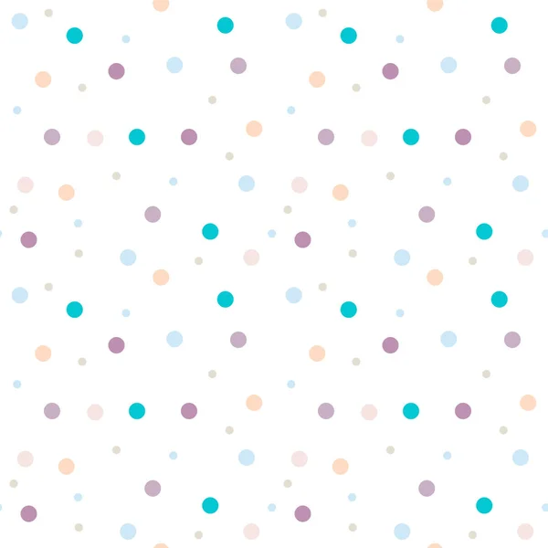 Seamless Pattern Multi Colored Circles White Background — Stock Vector