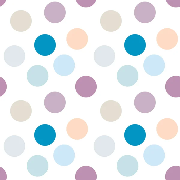 Seamless Pattern Multi Colored Circles White Background — Stock Vector