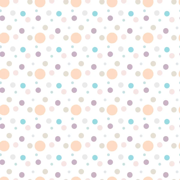 Seamless Pattern Multi Colored Circles White Background — Stock Vector