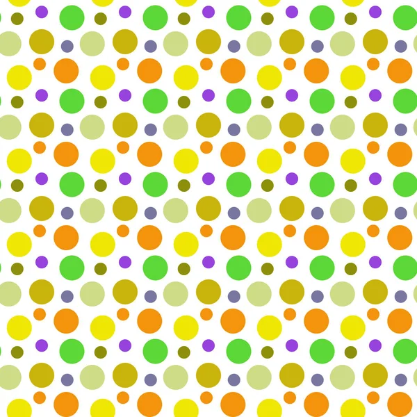 Patrón Sin Costuras Círculos Multicolores Sobre Fondo Blanco — Archivo Imágenes Vectoriales