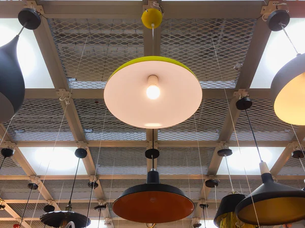 Lustres Móveis Lâmpadas Lâmpadas Electrolier Illuminator Elements Interior Modern Interior — Fotografia de Stock
