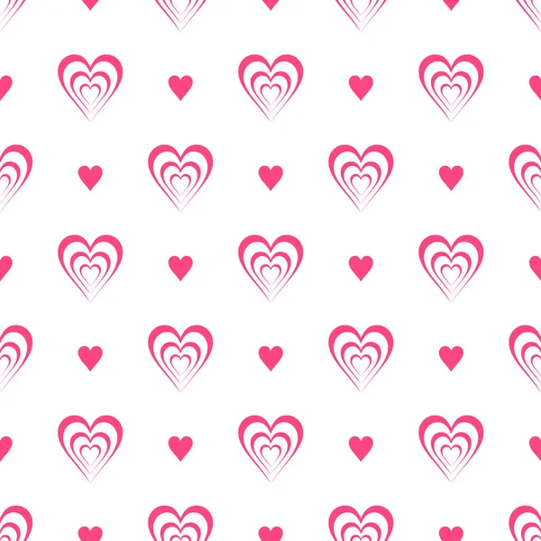 Motifs vectoriels sans couture rose Saint-Valentin . — Image vectorielle