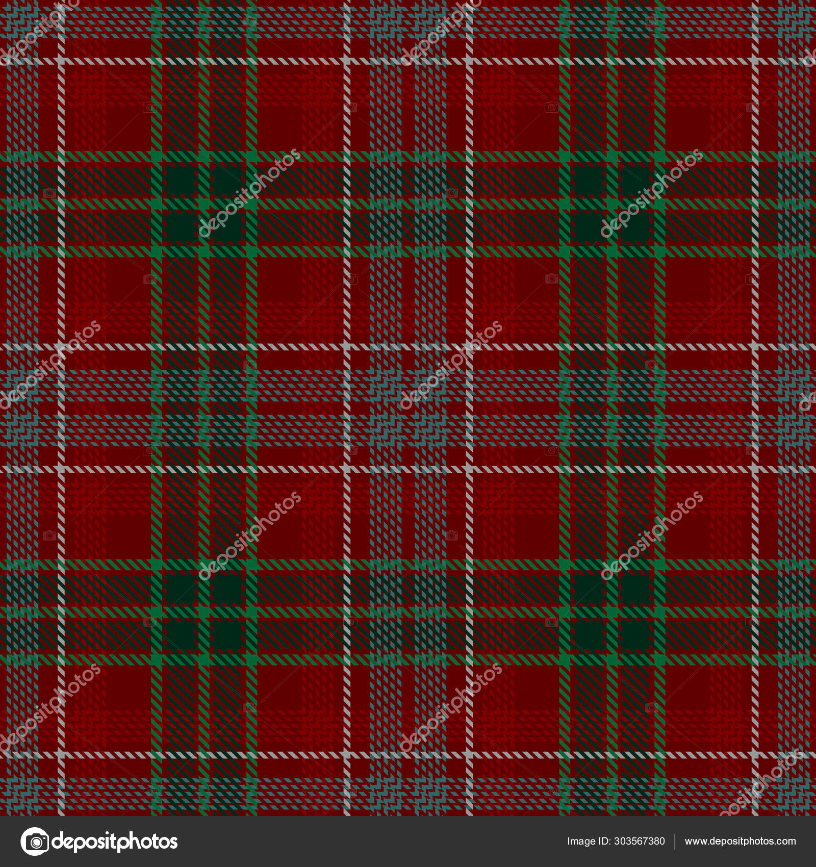 Vetores de Padrão Xadrez Tartan Em Vermelho Imprimir Textura De