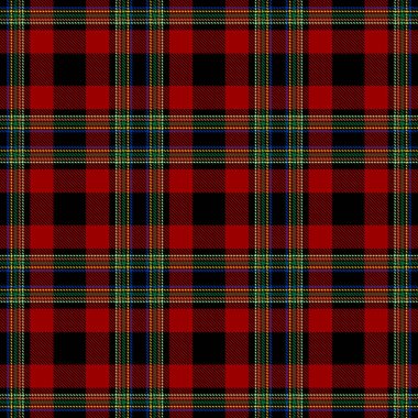 Tartan Ekose İskoç Dikişsiz Desen.