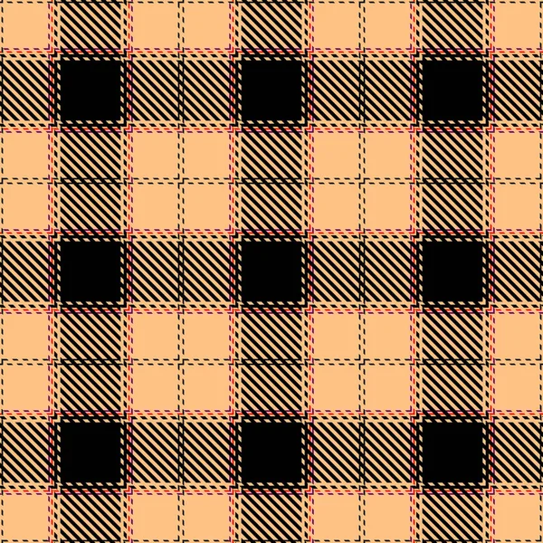 Schottenkariertes schottisches nahtloses Muster. — Stockvektor