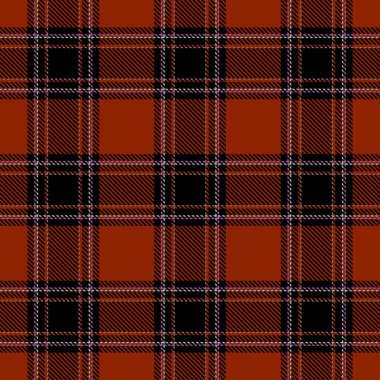 Tartan Ekose İskoç Dikişsiz Desen.