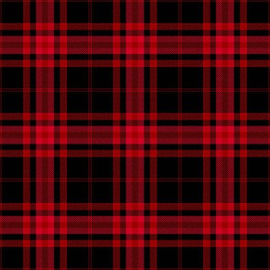 Tartan Ekose İskoç Dikişsiz Desen.