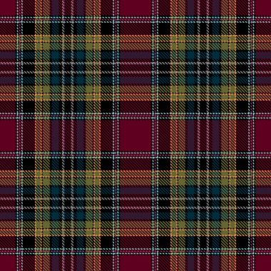 Tartan Ekose İskoç Dikişsiz Desen. 
