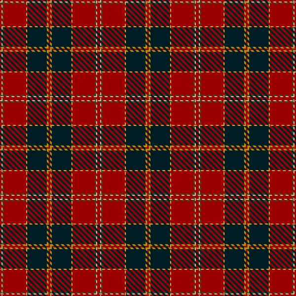 Tartan geruite Schotse naadloze patroon. — Stockvector