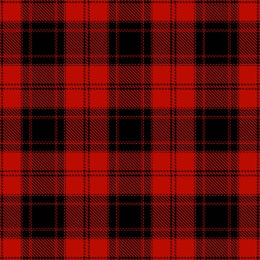 Tartan Ekose İskoç Dikişsiz Desen. 