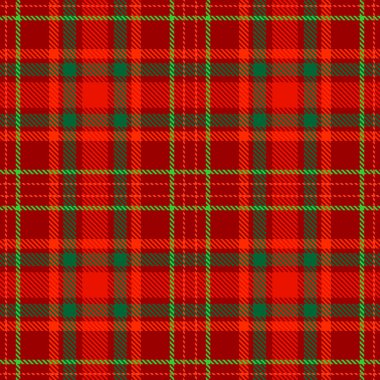 Tartan Ekose İskoç Dikişsiz Desen. 