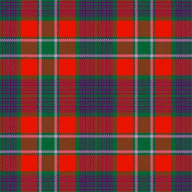 Tartan Ekose İskoç Dikişsiz Desen. 
