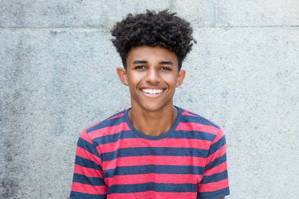 Portrait Jeune Homme Afro Américain Plein Air Été — Photo