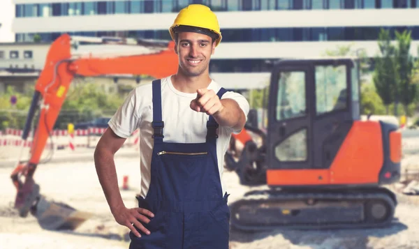 Terreno Vermelho Com Apontamento Latino Americano Canteiro Obras — Fotografia de Stock