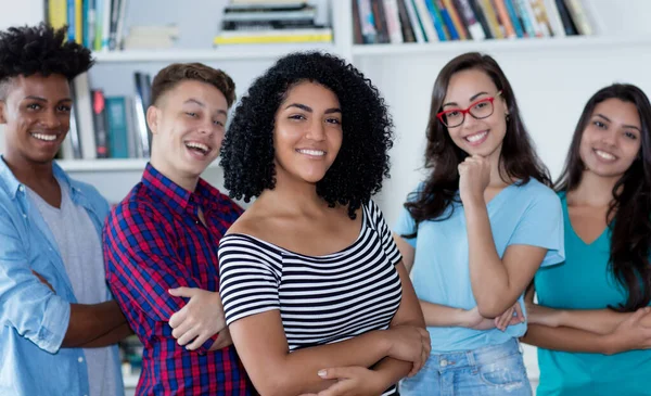 Mexicano Jovem Adulto Com Grupo Latino Afro Americano Hispânico Mulher — Fotografia de Stock