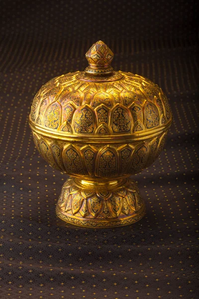 Thai antique decorative gold elements calls 'Krueng Thom Thong'.