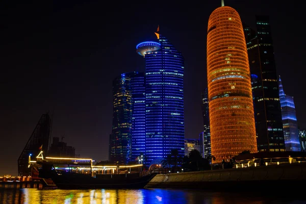 Hintergrundbild Der Hauptstadt Von Katar — Stockfoto